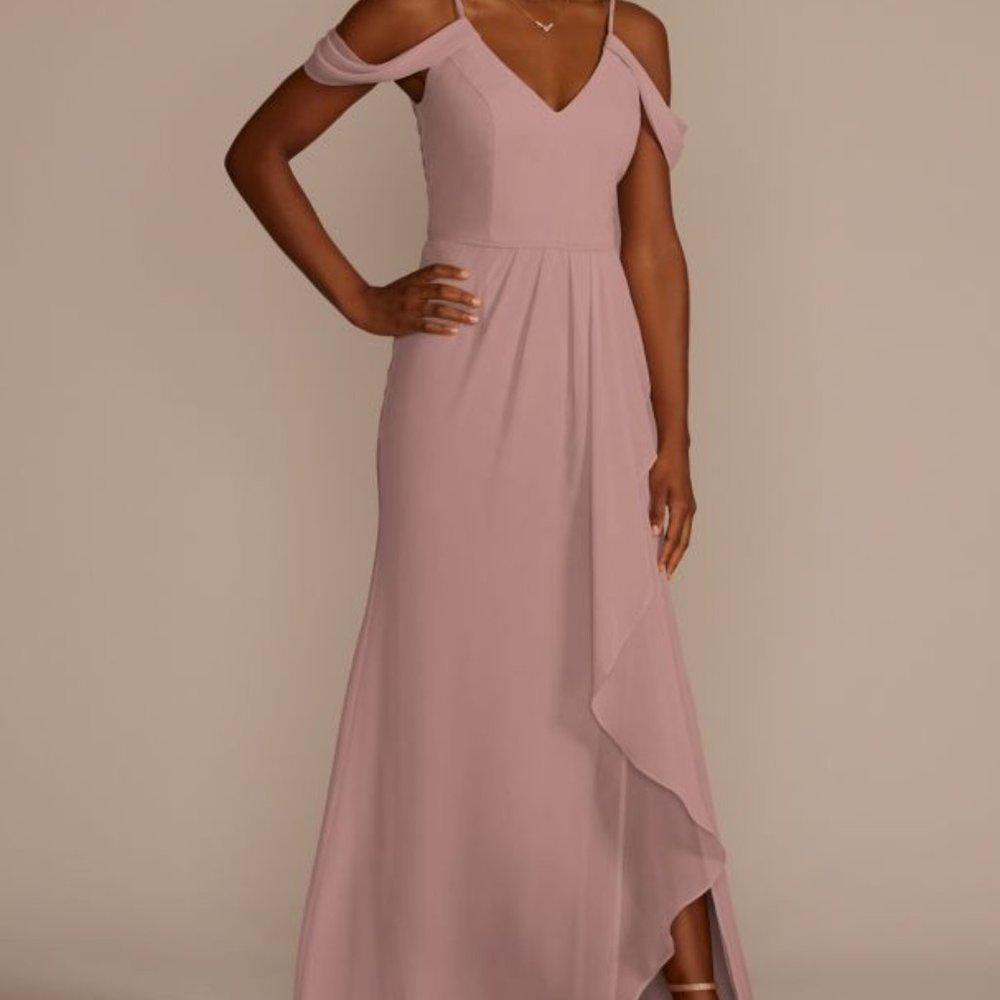 David's Bridal Bridesmaid Dress | STYLE# F20010 Quartz
